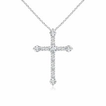 Authenticity Guarantee

2.8mm Prong-Set Diamond Budded Cross Pendant in 14K W... - £991.65 GBP