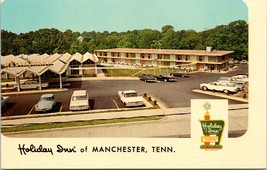 1962 Holiday Inn Motel Old Cars Manchester Tennessee TN Divided Back Postcard - £5.49 GBP