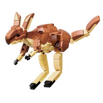 Animals Figures Kangaroo Figure Model Building Blocks Kits Toys Kids Gifts - $14.99