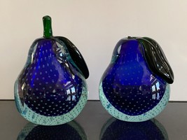 Vintage Genuine Venetian Glass Made in Murano Italy Pear Bookends - £116.89 GBP