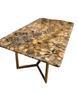 Natural Agate Table Top | Dining Table Top | Coffee Table Top (Customiza... - $9,707.37 MXN+