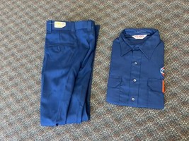 Gulf Oil Service Station Shirt &amp; Pants vintage NOS 70s Mens Large employ... - $99.99