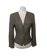 Tina Hagen 90&#39;s, Vintage Blazer, Size S, One Button Front, Black/Beige - £12.44 GBP