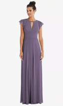 Thread TH042...Off-the-Shoulder Draped Neckline Maxi Dress...Lavender...... - $75.05