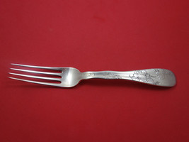 Lap Over Acid Etched by Tiffany & Co. Sterling Dinner Fork w/Leaves 8" - £403.78 GBP