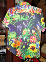 Robert Graham Bleak Horizon Tropical Black Panther Short Sleeve Size Medium image 3