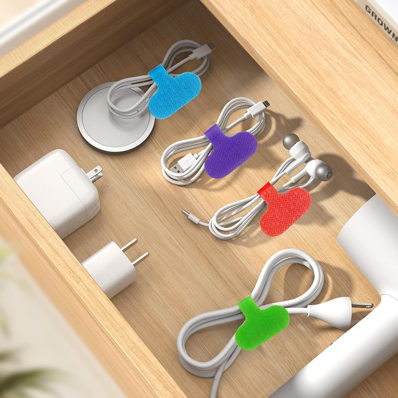 32 Pcs Multi Color Durable Cable Lables with Writable Surface,Waterproof Wire La Item image 6
