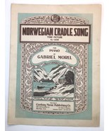 Norwegian Cradle Song Tone Picture Piano Gabriel Morel Sheet Music 1914 - £7.17 GBP
