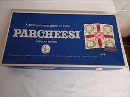 Vintage Parcheesi 1967 Edition Selchow India Backgammon Game Complete - $14.84