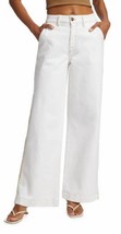 Jonathan Simkhai dixon wide leg with crochet denim in ECRU - size 28 - £162.56 GBP