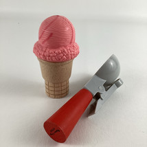 Melissa Doug Ice Cream Playset Scoop Strawberry Play Food Dessert Cone Magnetic - £19.13 GBP