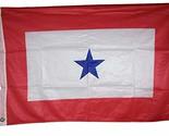 Trade Winds 2x3 One Blue Star Military Service Banner Knitted Flag 2&#39;x3&#39;... - $4.89