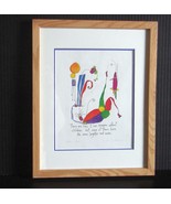  Framed, Matted, Signed &quot;Story People&quot; Print: Laughter and Noise by Bria... - £31.96 GBP