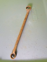 Vintage Antique Wrench Forged Steel Double Box End Tool Rusty - $332.29 MXN