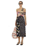 2019 AUTH New Self Portrait Mixed Floral Wrap Midi Skirt $425 - $98.81 CAD