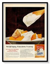 Carnation Instant Dry Milk Peaches Print Ad Vintage 1962 Magazine Advertisement - £7.73 GBP