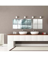 10pcs/ Pack Peel n Stick Mirrored Acrylic Wall Tiles 15 x 15 cm (5.89 x ... - $20.51 CAD