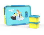 Bluey Reusable Plastic Bento Box With Leak-Proof Seal, Carrying Handle, ... - $35.99