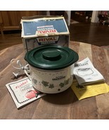 Vintage Small Crockpot Rival Crock-Ette 1QT Slow Cooker W/Lid &amp; Original... - €22,43 EUR