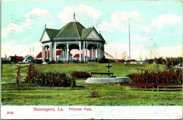 Vtg Cartolina 1907 Principessa Park - Shreveport, Louisiana Hand-Colored S19 - £14.27 GBP