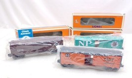 Lionel Trains O Boxcars Santa Fe 6-19282, Erie 6-19283, Northern Pacific... - $34.64