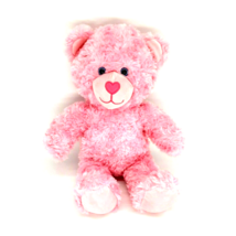 Build A Bear Pink Stuffed Plush Animal Toy Heart Nose Laundered Sanitize... - £11.78 GBP