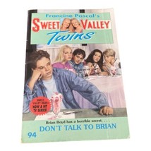 Don&#39;t Talk to Brian #94 SWEET VALLEY TWINS Francine Pascal Paperback Book 1996 - £31.44 GBP