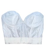 Marionat 38C White Nylon Corset Vintage Bridal Bra - $31.24 CAD