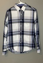 American Eagle Outfitters Classic Fit Oxford Plaid Men&#39;s Size XS/TP - £14.60 GBP