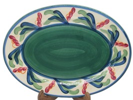 Gail Pittman Juniper 13&quot; Oval Platter Discontinued Pattern - £16.53 GBP