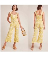 FAITHFULL THE BRAND Sunny Yellow and White Floral Kasbah Crop Jumpsuit S... - €48,56 EUR