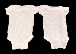 Gerber Baby Onesies Lot of 4 White Bodysuits 3-6 Months Short Sleeve image 5
