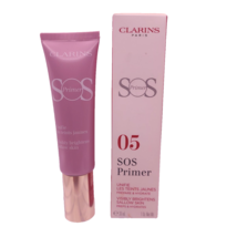 CLARINS SOS Face Primer LAVENDER Brightens Sallow Skin 1oz - $10.88