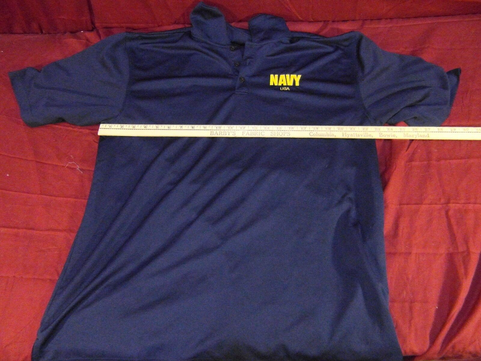 USA Navy ~ Navy Blue Polo Size: XL ~ NM 13748 - $11.60
