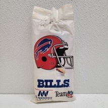 Vintage 90s Buffalo Bills White Hooded Vinyl Poncho NFL Football Northwest Co. - £34.81 GBP