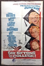 *SEX KITTENS GO TO COLLEGE (1960) Mamie Van Doren, Tuesday Weld, Mijanou... - $95.00