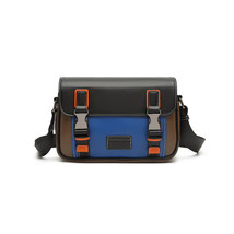 Men&#39;s Splicing Flow Small Square Bag Large Capacity Crossbody Bag Street Crossbo - £44.66 GBP