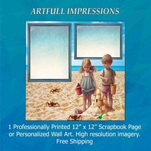 Beach Themed - “Beach Day Memories” Personalized Wall Art or Scrapbook Page - $403.44 MXN