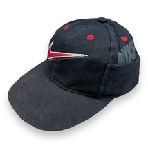 Kids Youth Vintage NIKE Black Twill Baseball Hat Snapback Cap w/ Pocket ... - £17.12 GBP