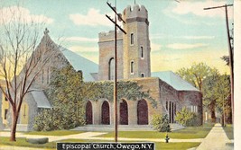 OSWEGO NEW YORK~EPISCOPAL CHURCH~1910s DAY&#39;S FAIR STORE POSTCARD - £3.74 GBP