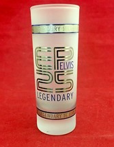 elvis presly legendary 25 anniversary year frosted Vodka shot glass - £11.87 GBP