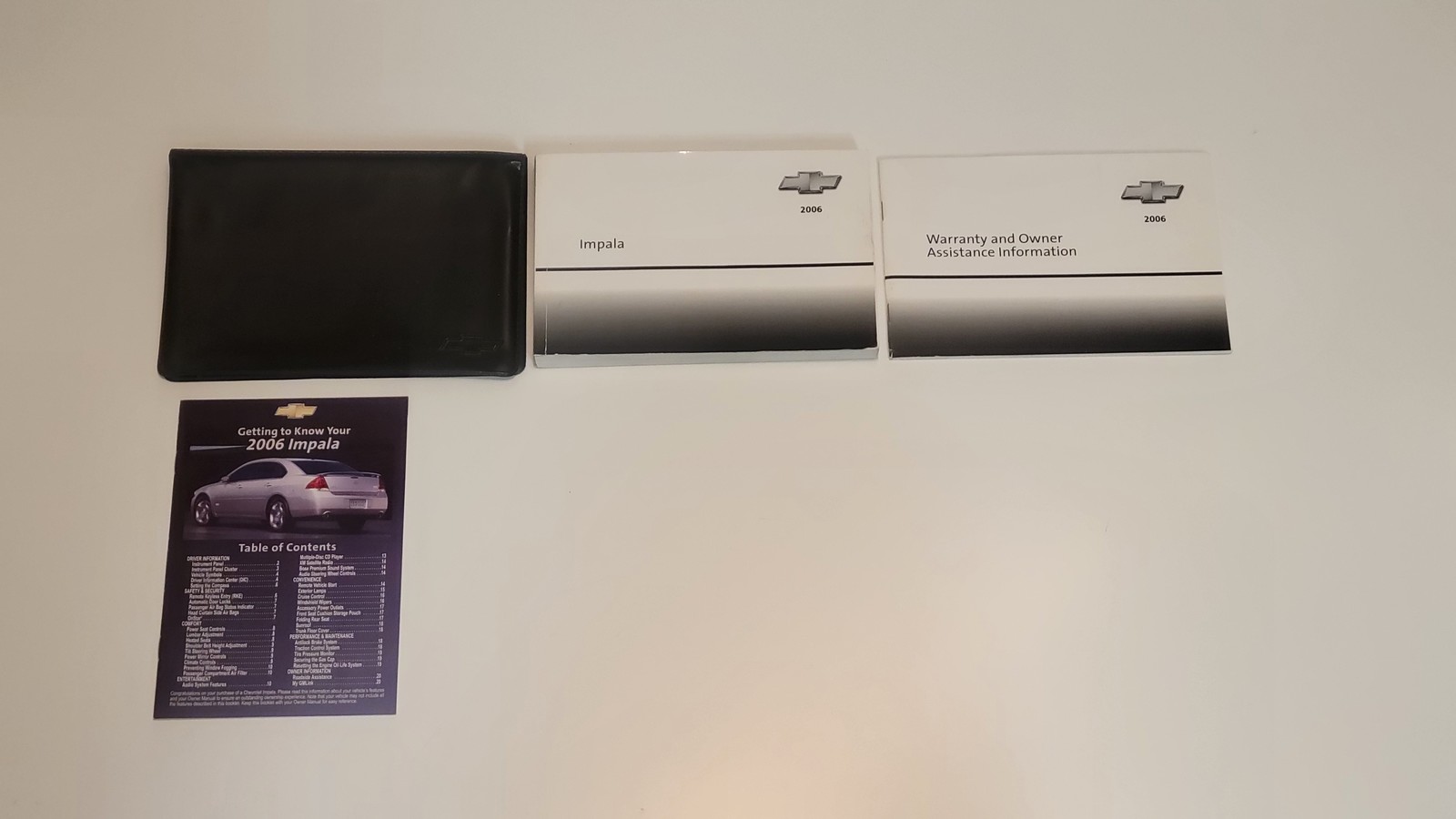 2006 Chevrolet Impala Owners Manual Set With Case 	 - $27.00