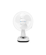 12 Inch Rechargeable Table Fan with LED Night light and Power bank(Tech Pro O12) - $74.99