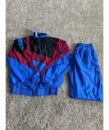 Vintage 80’s Omni II Ltd Tracksuit Color Block Crinkle Size Medium Retro... - €40,30 EUR