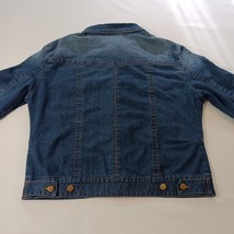 Nina Leonard RN#115070 Women's Cotton Blend Blue Denim Jacket Pockets Sz Medium image 11