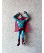 Vintage Mexican SUPERMAN Super Heroe Figure Hard Plastic Toy Bootleg Fro... - $18.69