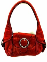Gianni Bini Reddish Brown Faux Leather Hobo Shoulder Handbag Purse Tote ... - £18.66 GBP