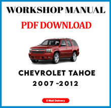 Chevrolet Tahoe 2007 2008 2009 2010 2011 2012 Service Repair Workshop Manual - £6.23 GBP
