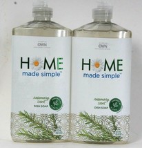 2 Bottles Home Made Simple 16 Oz Rosemary Scent Plant Powered Dish Soap - £23.88 GBP