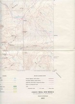 Chaco Mesa Quadrangle New Mexico US Geological Survey Topographical Map ... - £14.22 GBP